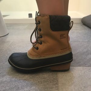 Waterproof Tan Leather Sorel Boots